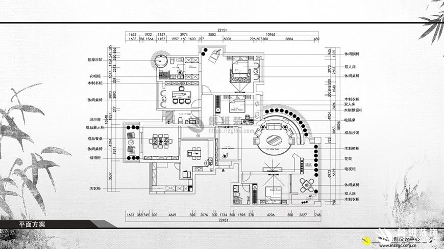 紫汀苑260㎡四居室现代轻奢风格装修效果图-李小龙设计作品