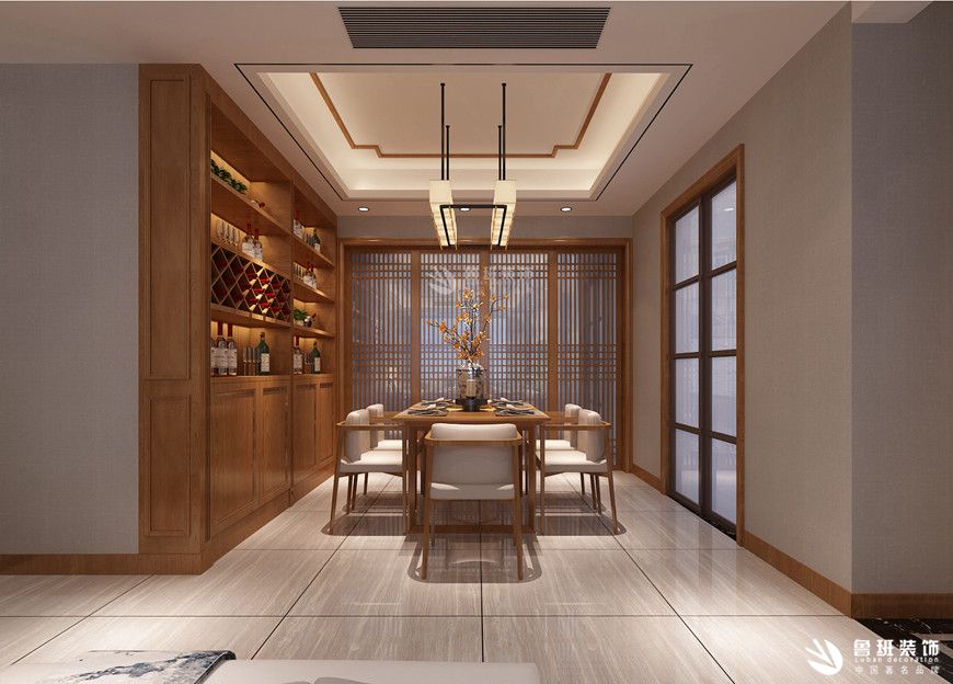 雅居乐勃朗峰,新中式风格,餐厅