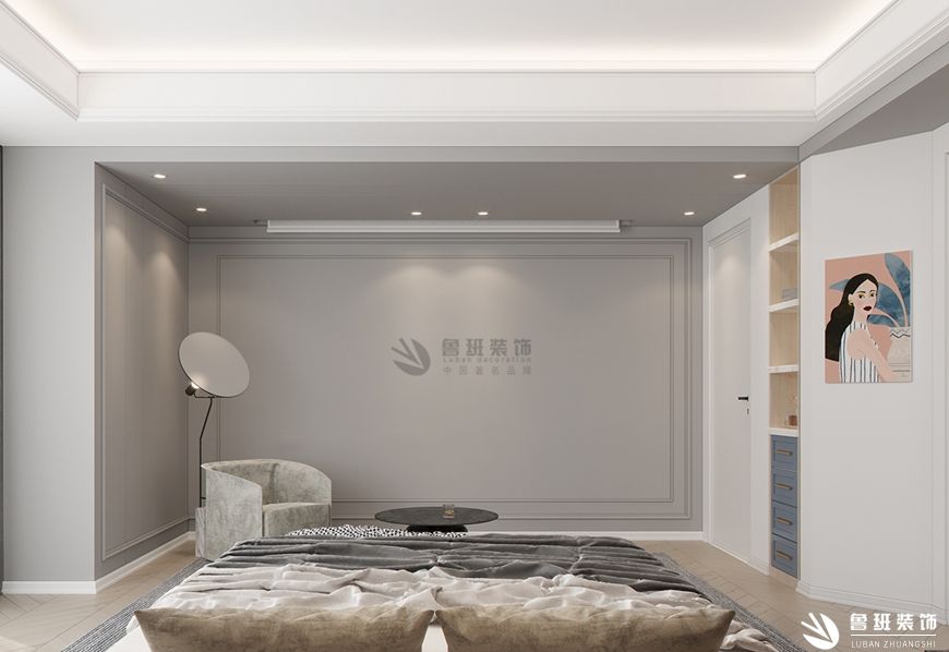 十年城罗曼尼,现代风格效果图,卧室设计
